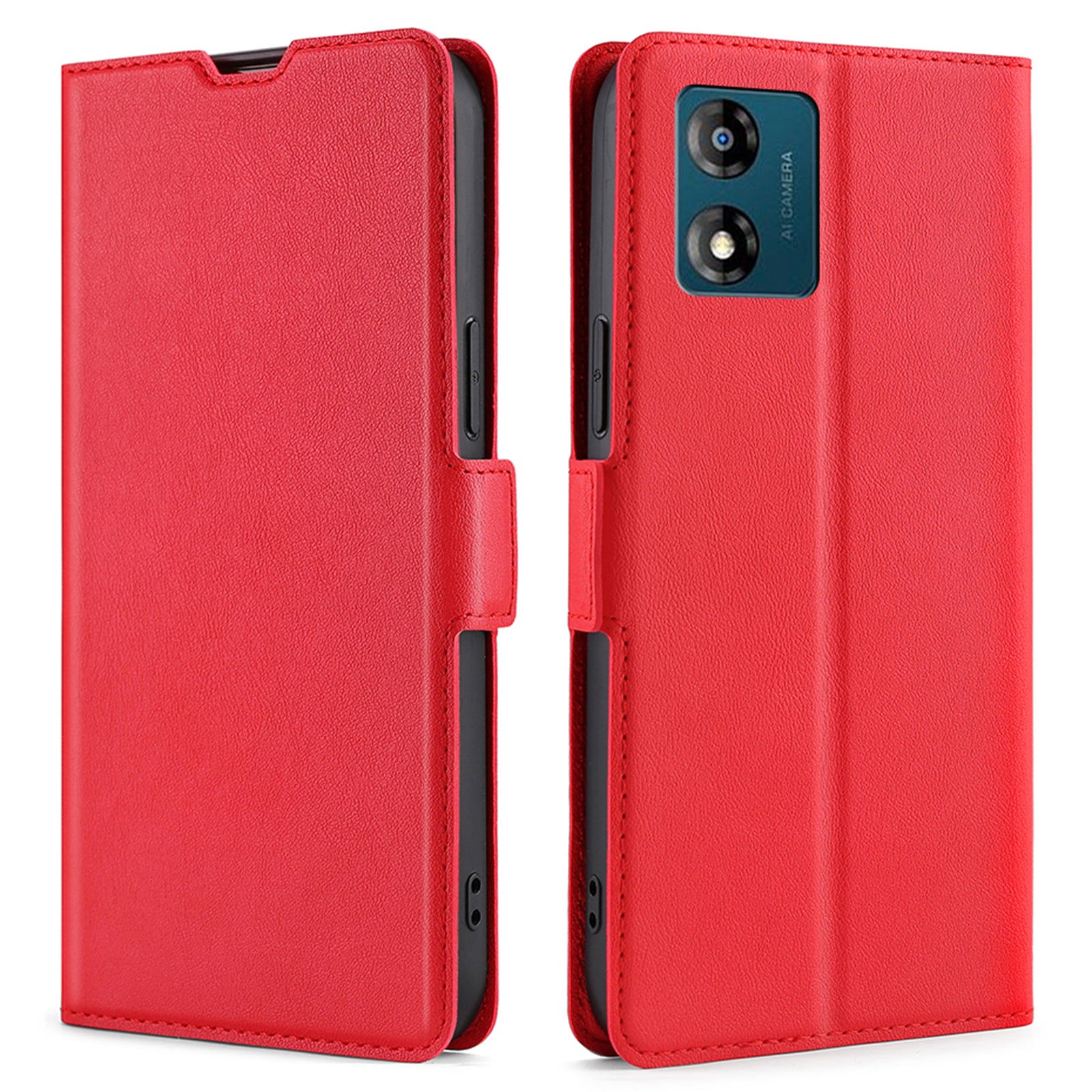 Stand Cell Phone Case for Motorola Moto E13 4G PU Leather Card Holder Protective Phone Cover Stand Cell Phone Case for Motorola Moto E13 4G PU Leather Card Holder Protective Phone Cover